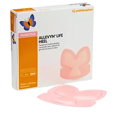 Allevyn Life Heel apósito anatómico para talón con borde de silicona – Smith & Nephew
