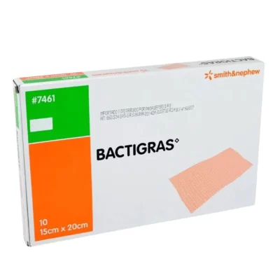 Bactigras 10×10 cm – Smith & Nephew (Ref. 7456) Bactigras gasa impregnada no adherente 10×10 cm Ref. 7456