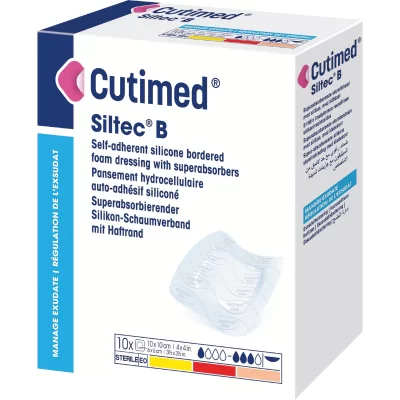Cutimed Siltec B apósito de espuma con borde de silicona