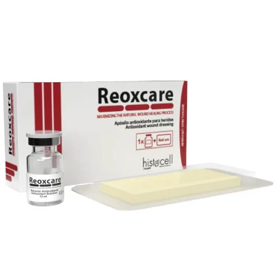 Reoxcare apósito avanzado antioxidante con matriz 9×4 cm y vial