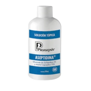Solución Aseptidina 2%–70% Proasepsis (clorhexidina en alcohol)