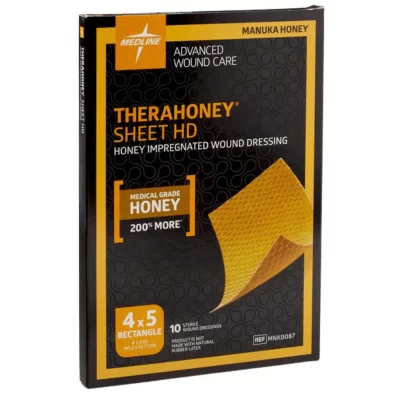 Apósito Medline TheraHoney HD Sheet con miel de Manuka Ref. MNK0087