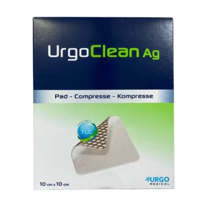 UrgoClean AG 10×10 cm — apósito de limpieza con plata iónica URGO Medical