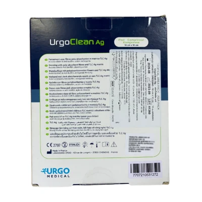 UrgoClean AG 10×10 cm — apósito de limpieza con plata iónica URGO Medical