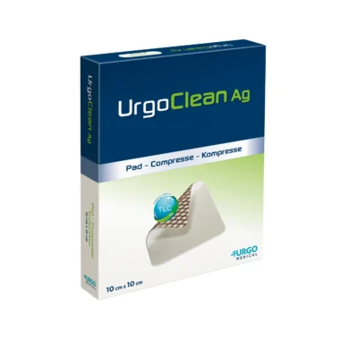 UrgoClean AG – Apósito Limpieza con Plata 10×10 cm UrgoClean AG 10×10 cm — apósito de limpieza con plata iónica URGO Medical