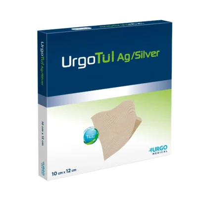 UrgoTul AG – Apósito Tul con Plata Iónica 10×12 cm UrgoTul AG 10×12 cm — apósito de tul con plata iónica TLC-Ag URGO Medical