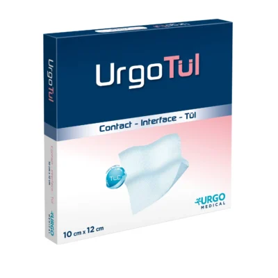 UrgoTul – Apósito de Tul Vaselinado No Adherente 10×12 cm UrgoTul 10×12 cm — apósito de tul lipido-coloide vaselinado no adherente URGO Medical